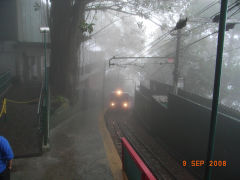 
Tram No 2 at the Summit Station, Corcovado, Rio de Janeiro, September 2008